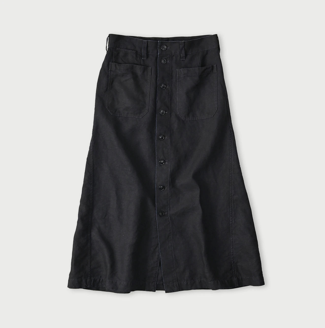 Indigo Linen Cloth Bell Skirt