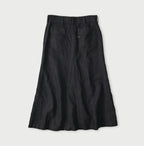 Indigo Linen Cloth Bell Skirt