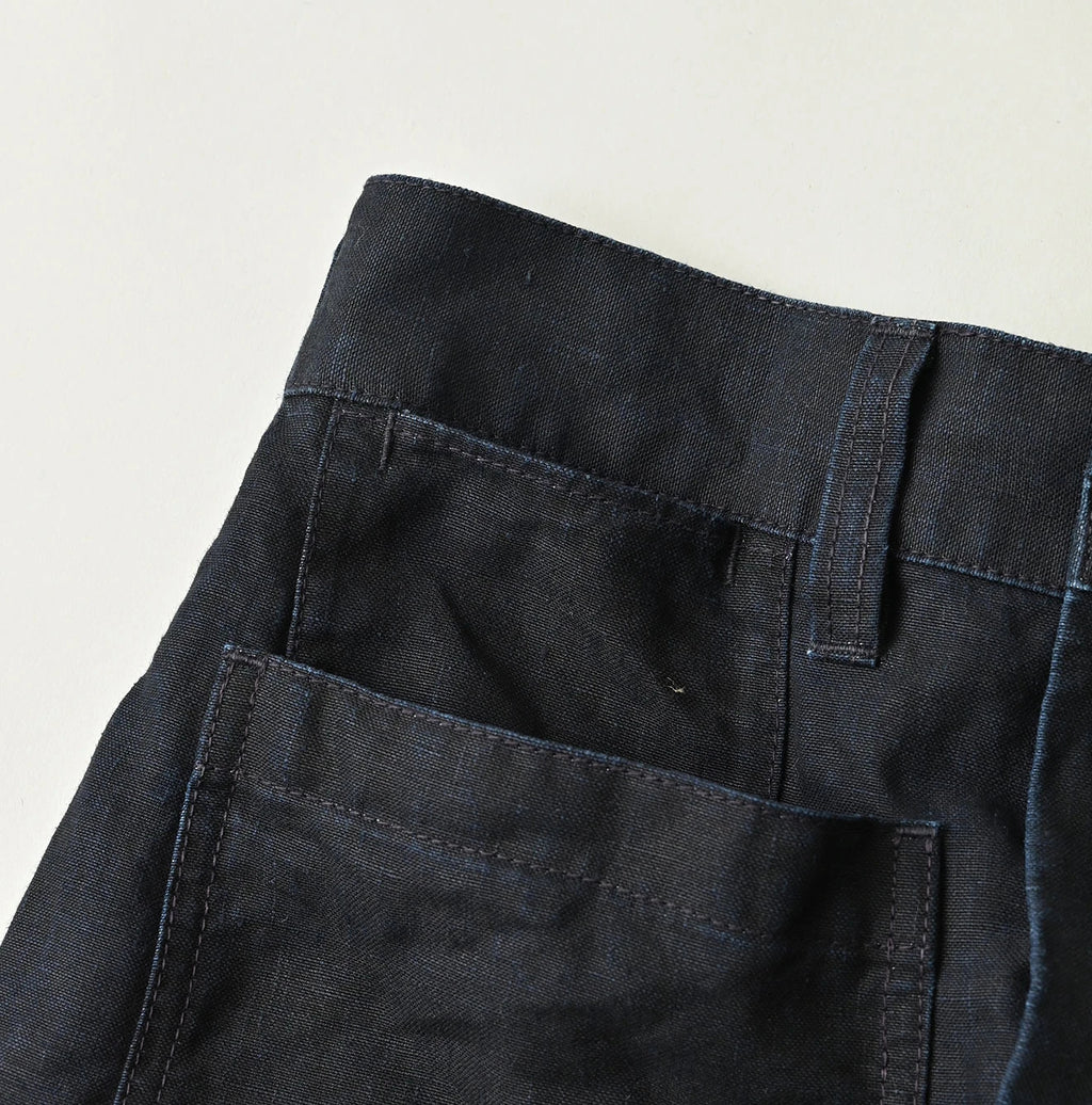 Indigo Linen Cloth Bell Skirt