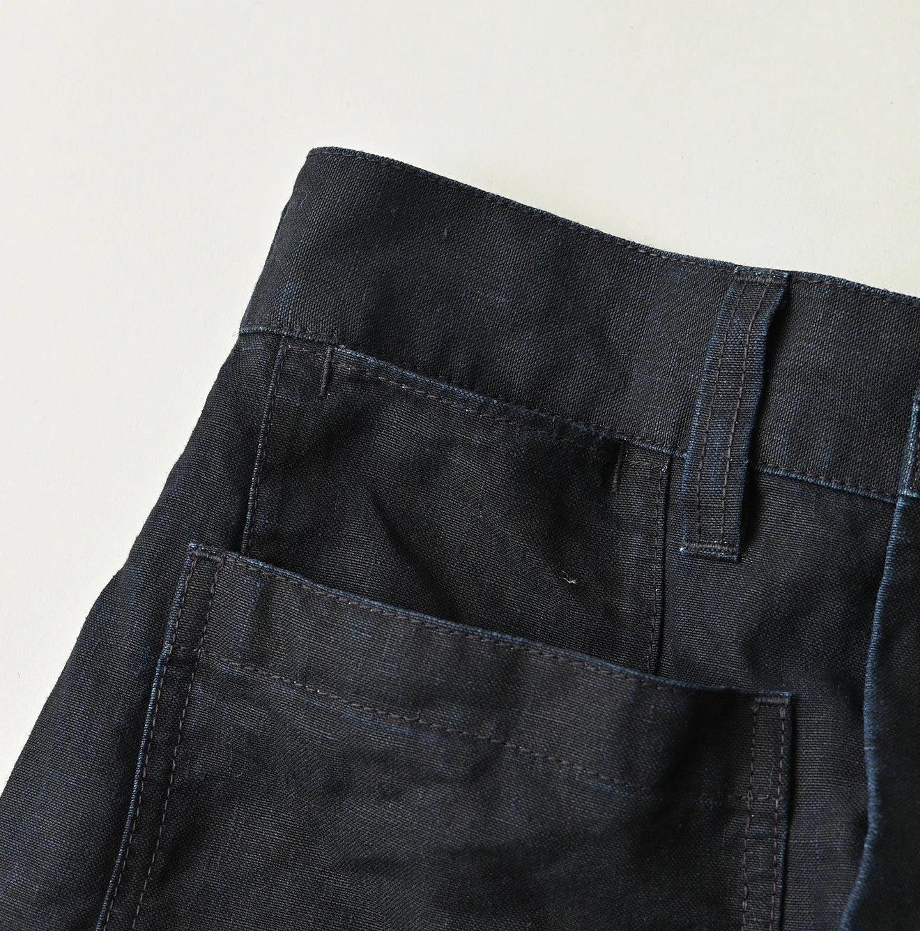 Indigo Linen Cloth Bell Skirt