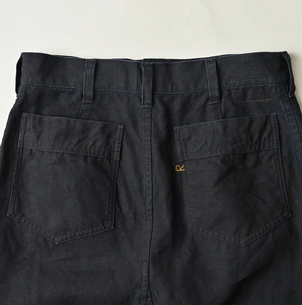Indigo Linen Cloth Bell Skirt