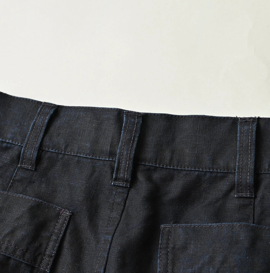 Indigo Linen Cloth Bell Skirt