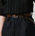Indigo Linen Cloth Bell Skirt