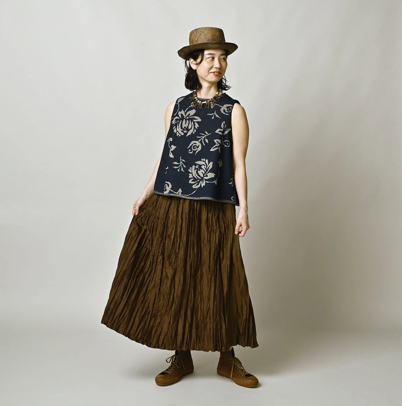 Chambray Silk KushuKushu Skirt