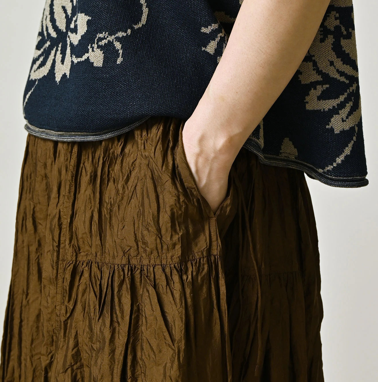 Chambray Silk KushuKushu Skirt