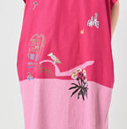 Indian Khadi OX Saijiki Dress Detail