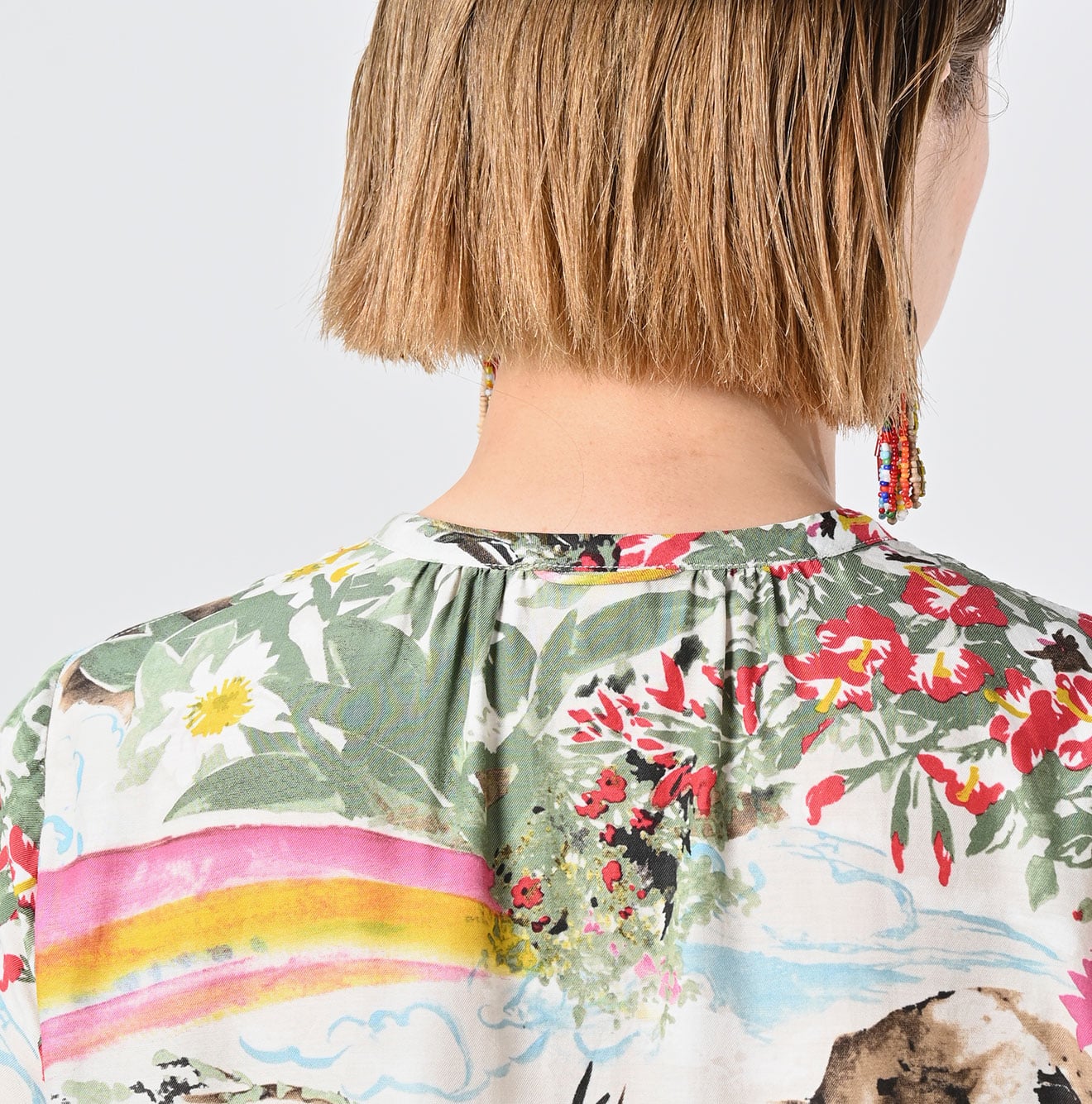Irie Aloha Print Dress Detail