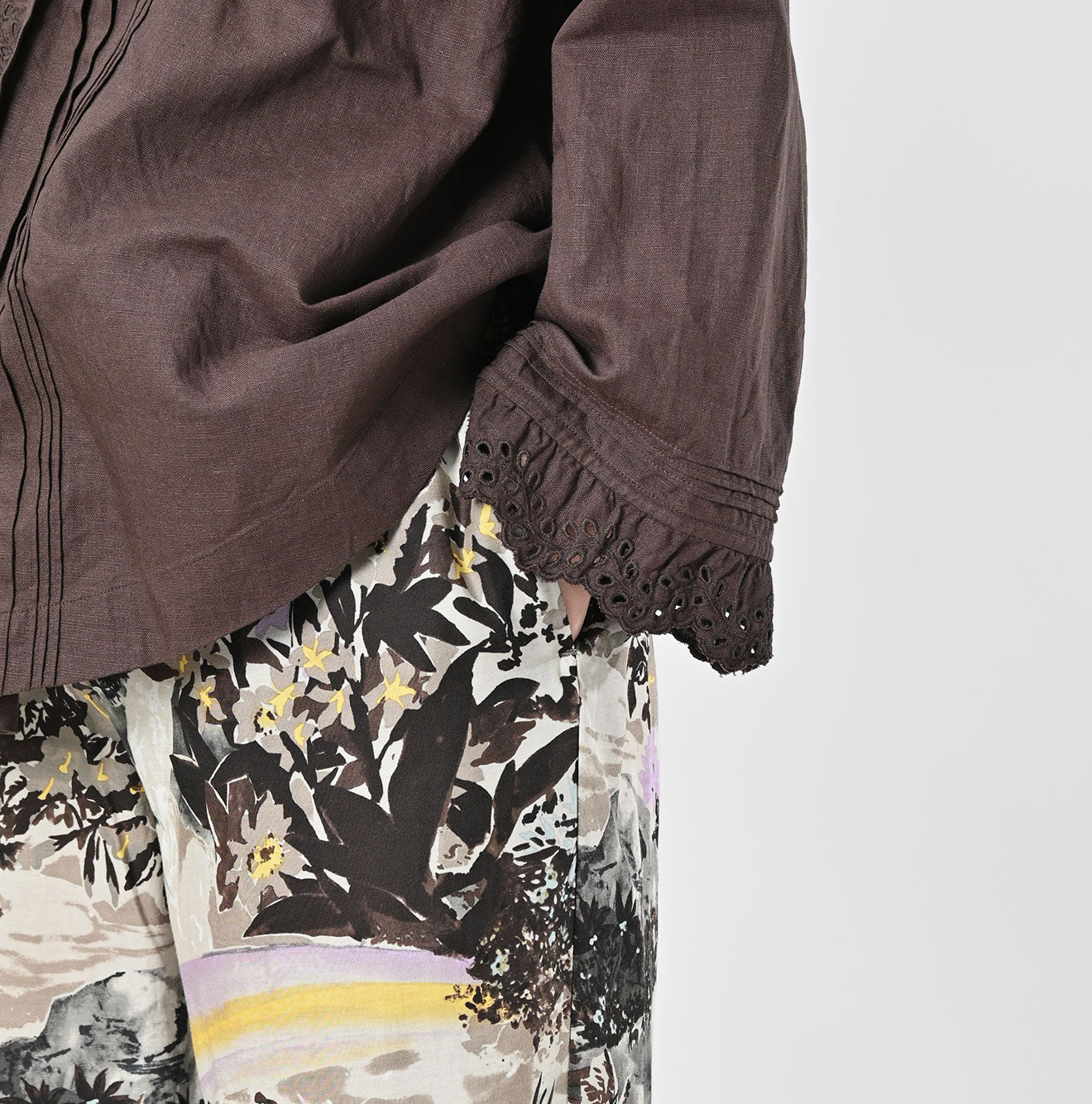 Irie Aloha Print Easy Pants Detail