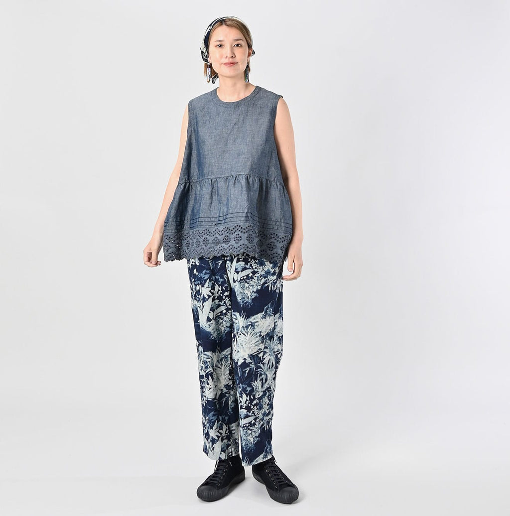 Indigo Irie Aloha Print Easy Pants Female Model