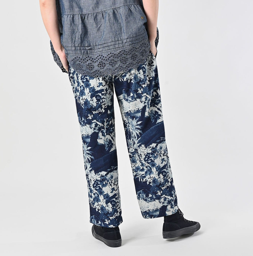 Indigo Irie Aloha Print Easy Pants Female Model