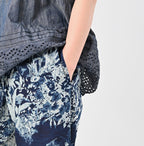Indigo Irie Aloha Print Easy Pants Detail
