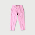 Cotton Linen OX Stretch Sabrina Slacks Pink