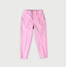 Cotton Linen OX Stretch Sabrina Slacks Pink
