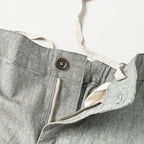 Cotton Linen OX Stretch Sabrina Slacks Detail