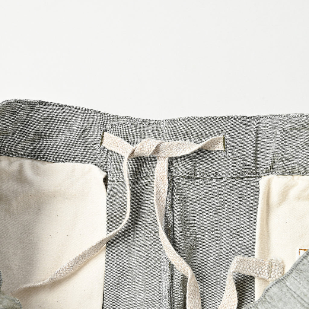 Cotton Linen OX Stretch Sabrina Slacks Detail