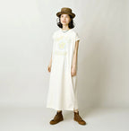Hippie Flower Collage Print M Dress