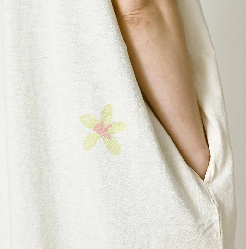 Hippie Flower Collage Print M Dress