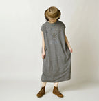 Hippie Flower Collage Print M Dress