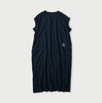 Indigo Hippie Flower Collage Print M Dress