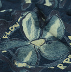 Indigo Hippie Flower Collage Print M Dress