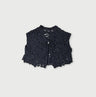 Japanese Paper Crochet Flower Bolero Sumi Black