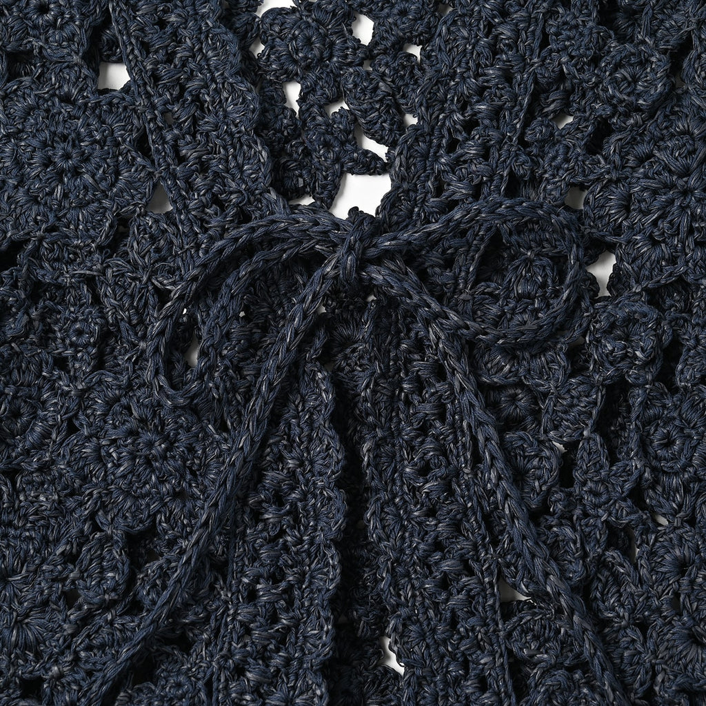 Japanese Paper Crochet Flower Bolero Detail
