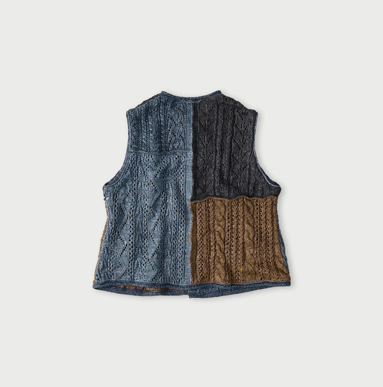 Linen Patchwork Vest