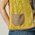 Linen Patchwork Vest
