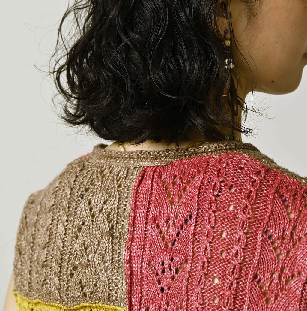 Linen Patchwork Vest