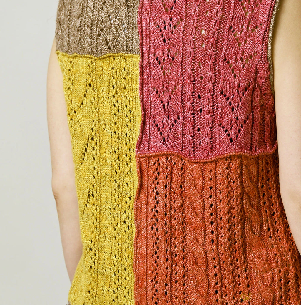 Linen Patchwork Vest