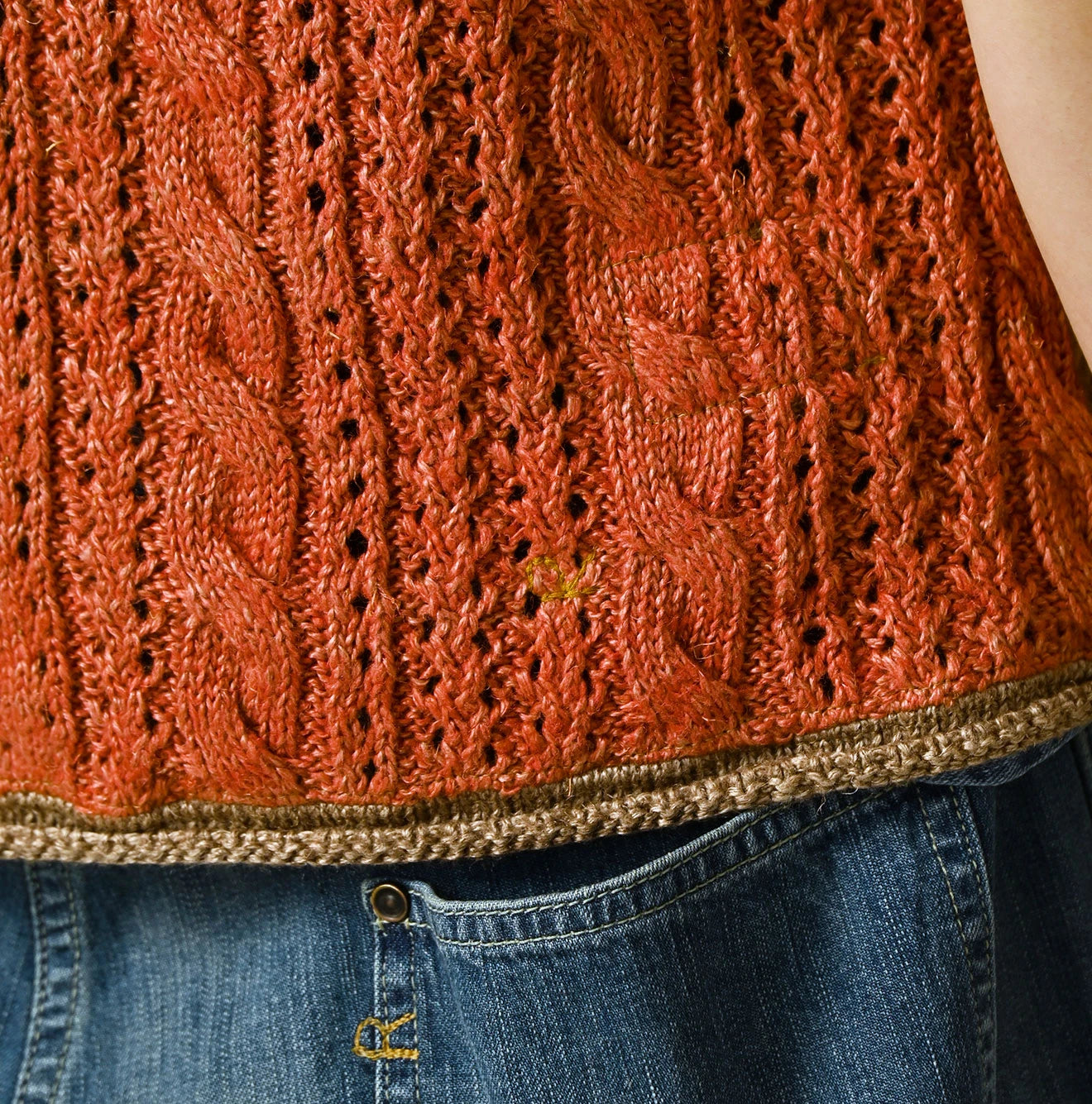 Linen Patchwork Vest