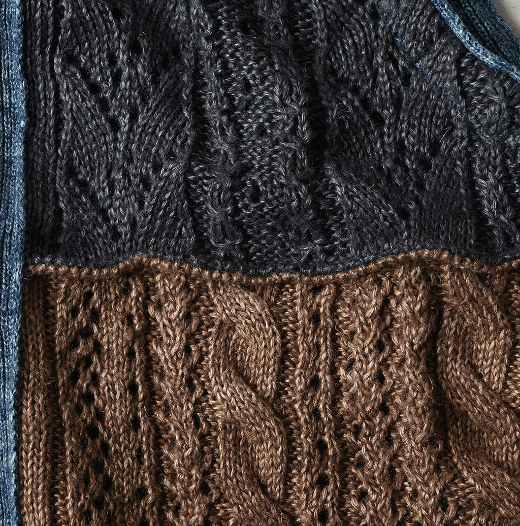 Linen Patchwork Vest