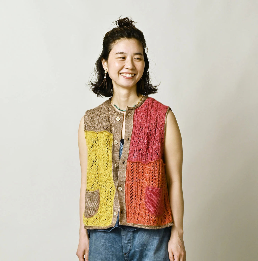 Linen Patchwork Vest