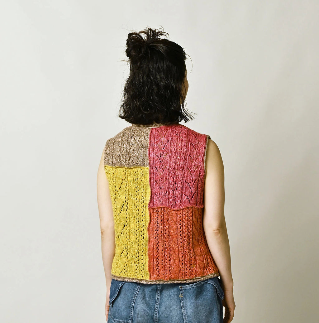 Linen Patchwork Vest