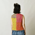 Linen Patchwork Vest