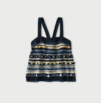 Indigo LeiLei Jacquard Camisole