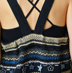 Indigo LeiLei Jacquard Camisole