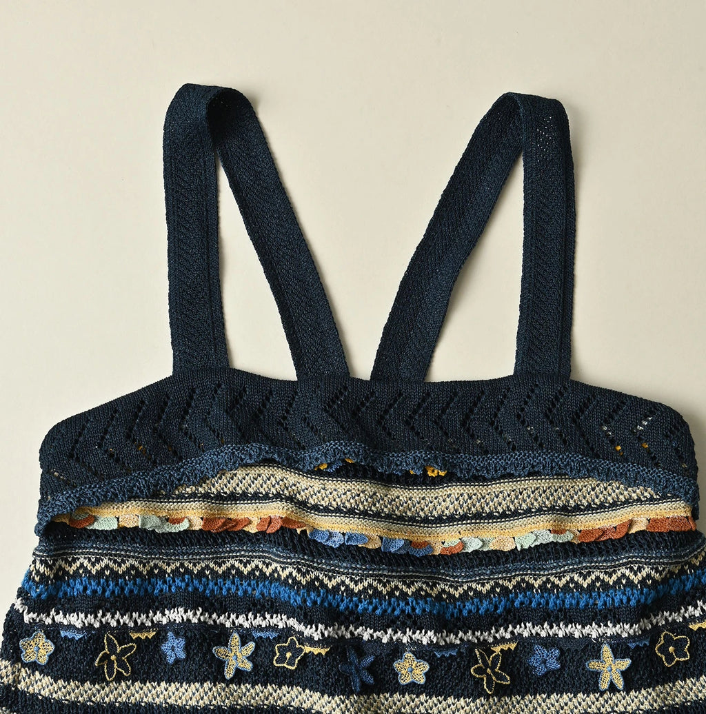 Indigo LeiLei Jacquard Camisole