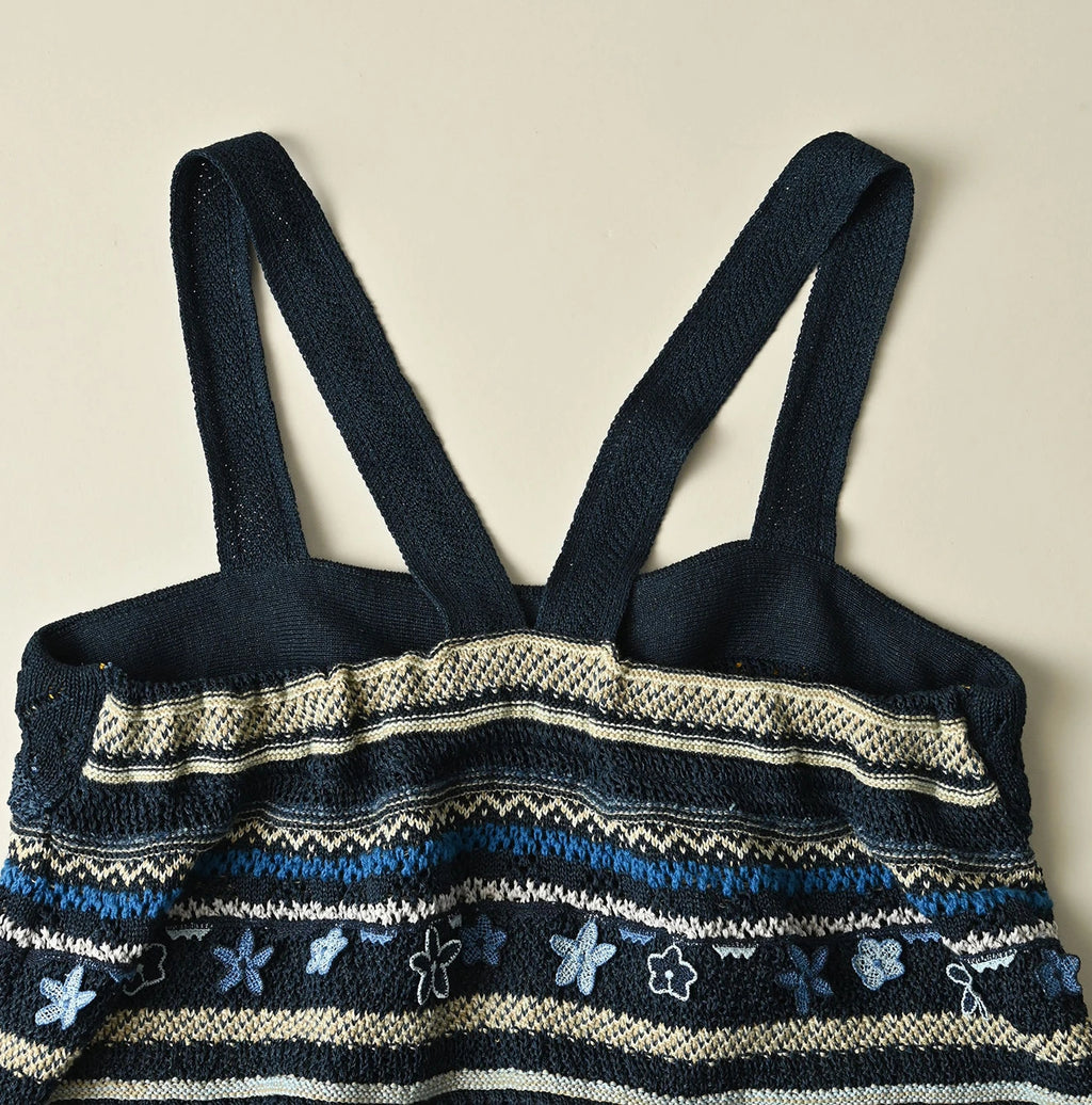 Indigo LeiLei Jacquard Camisole