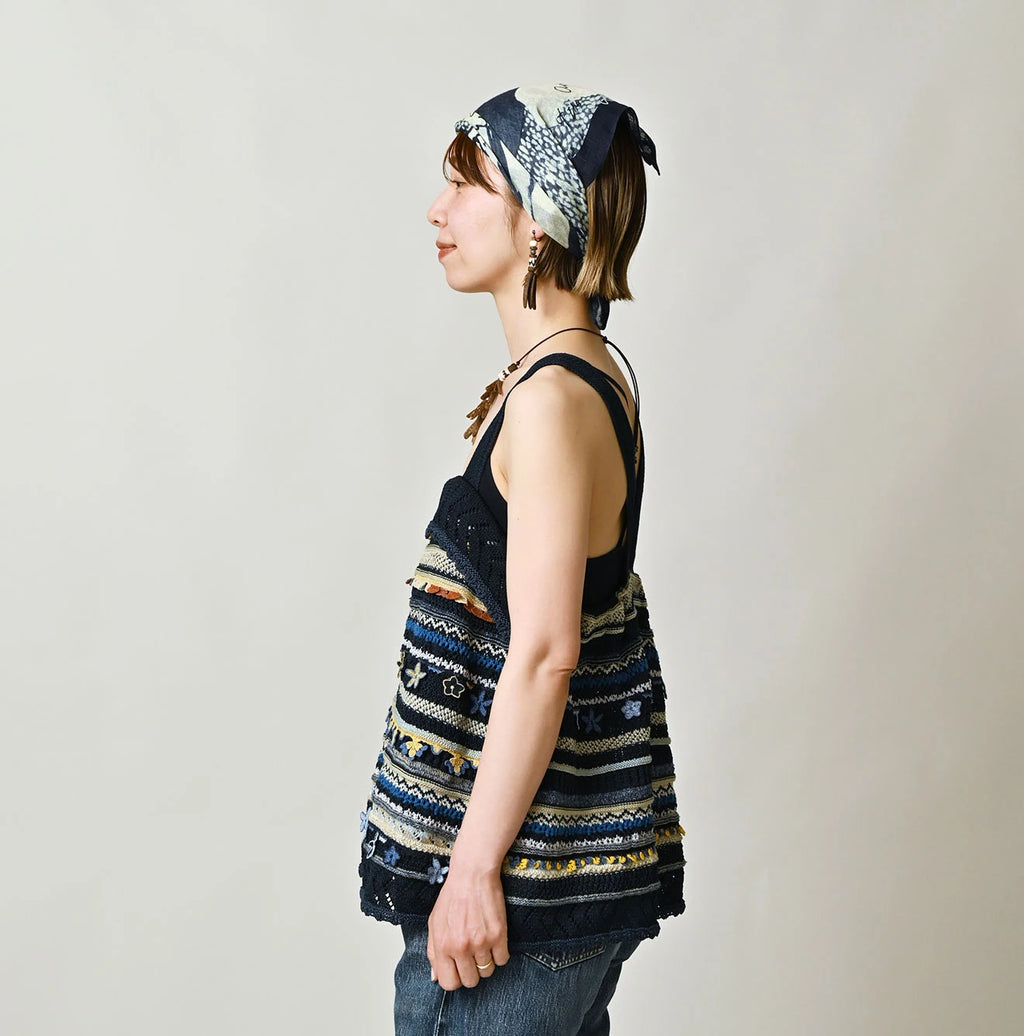 Indigo LeiLei Jacquard Camisole