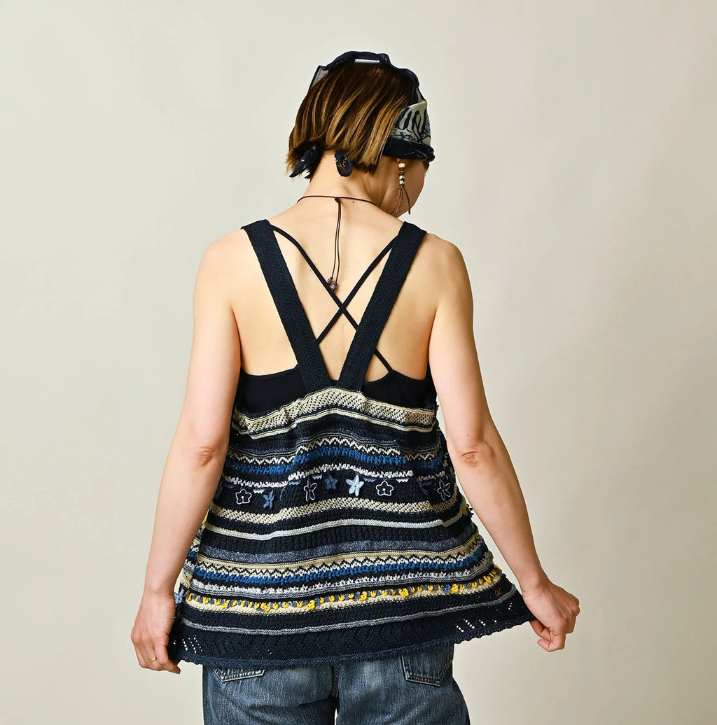 Indigo LeiLei Jacquard Camisole