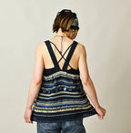 Indigo LeiLei Jacquard Camisole