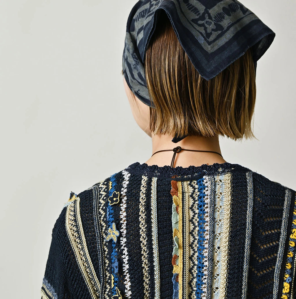 Indigo Base LeiLei Aloha Jacquard Bolero