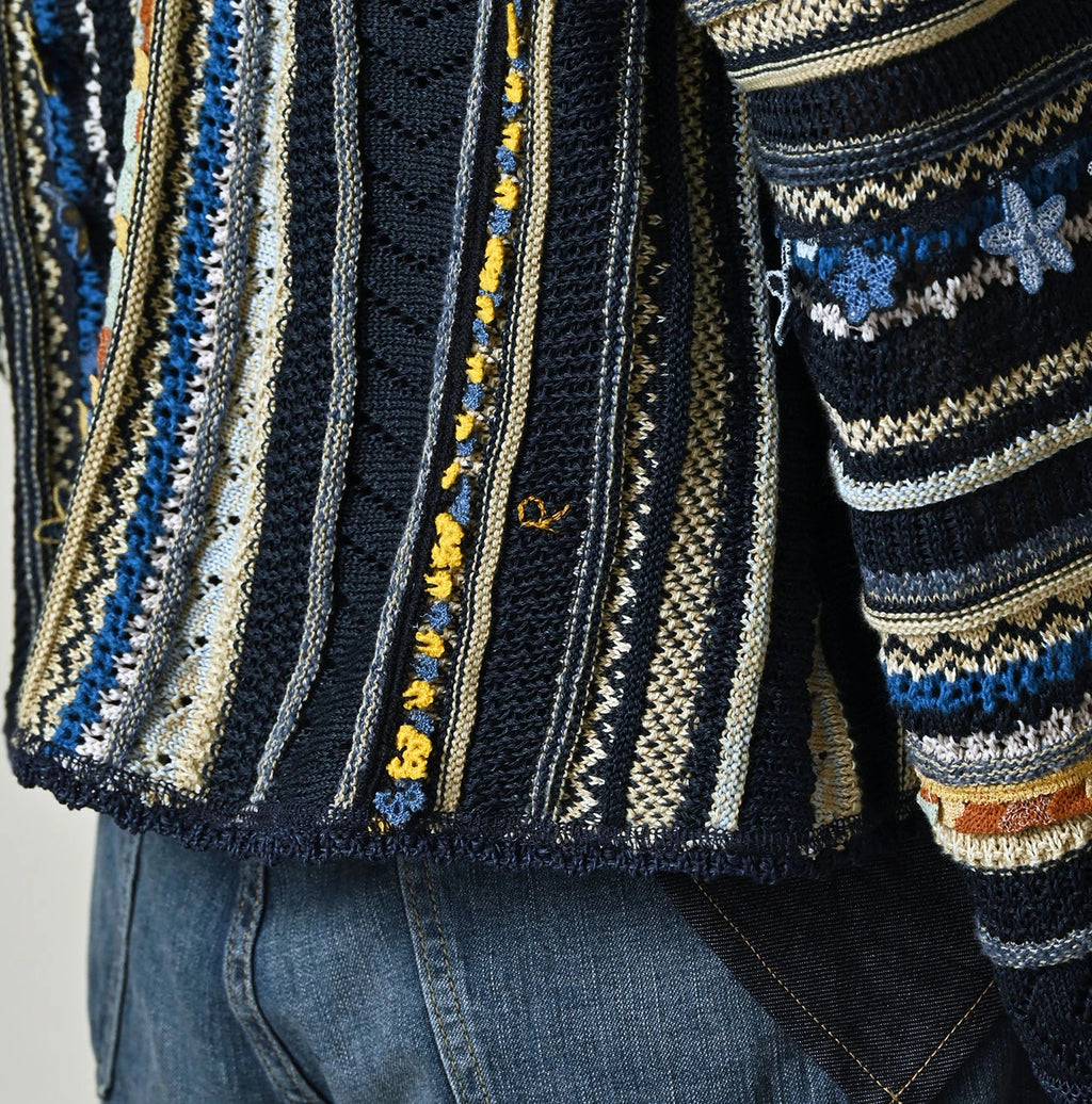 Indigo Base LeiLei Aloha Jacquard Bolero