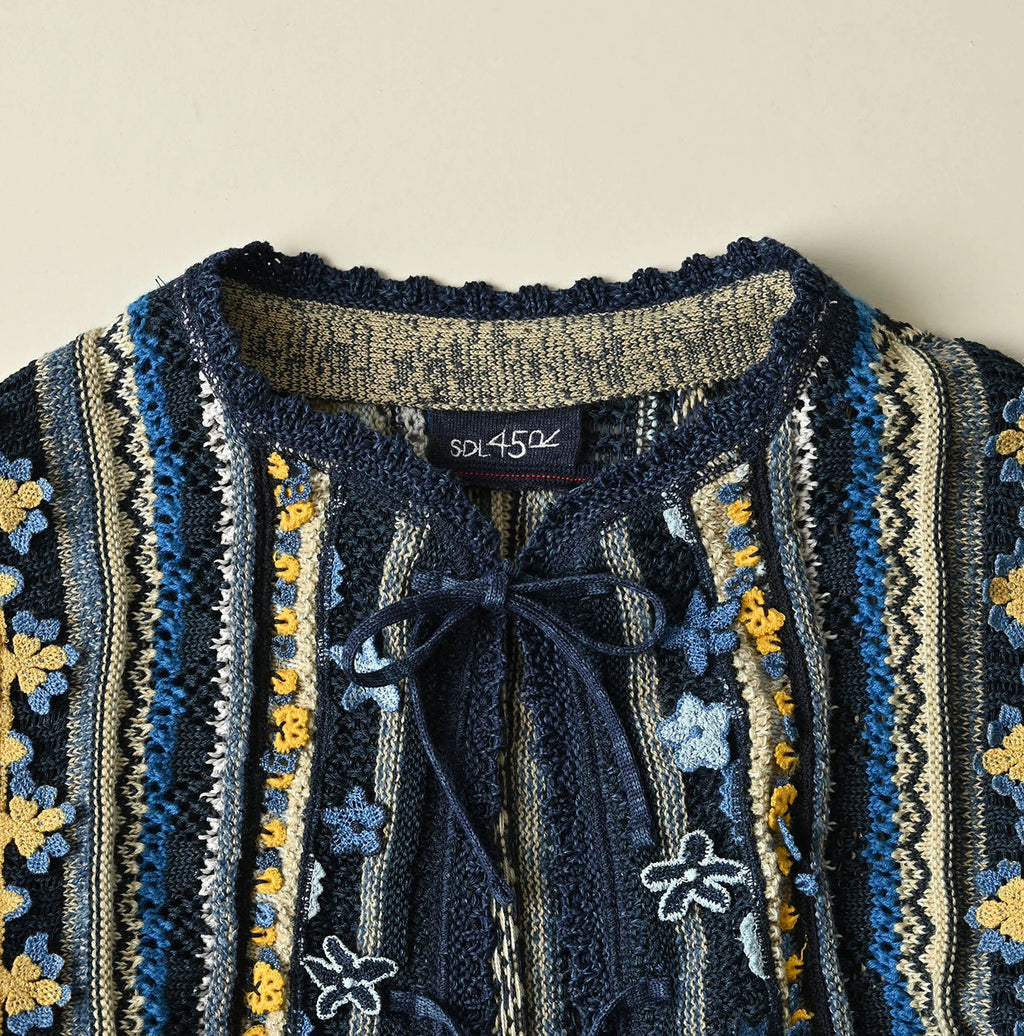 Indigo Base LeiLei Aloha Jacquard Bolero