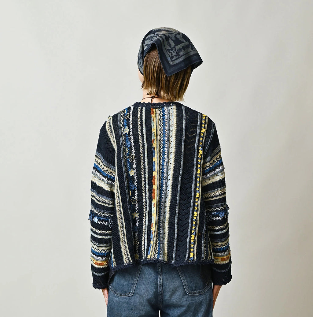 Indigo Base LeiLei Aloha Jacquard Bolero