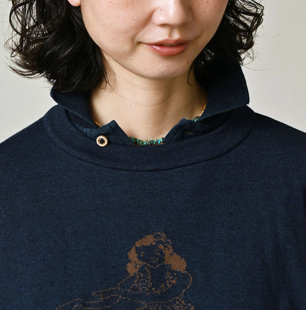 Indigo Hula Girl Jacquard M Camisole