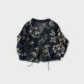 Indigo Base LeiLei Aloha Jacquard Cardigan