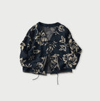 Indigo Base LeiLei Aloha Jacquard Cardigan