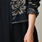 Indigo Base LeiLei Aloha Jacquard Cardigan